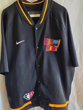 RARE Nike NBA 75th Anniversary Miami Heat Showtime City Edition Warmup Jacket
